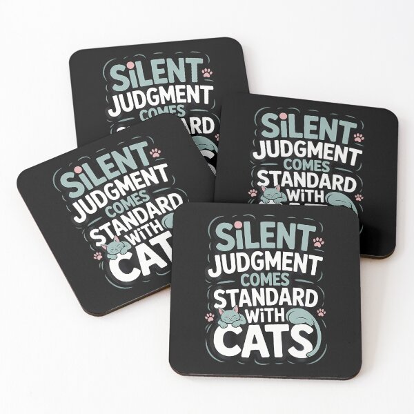 Item preview, Silent Judgment Comes Standard With Cats - Sarcastic designed and sold by JosephineEdith1.