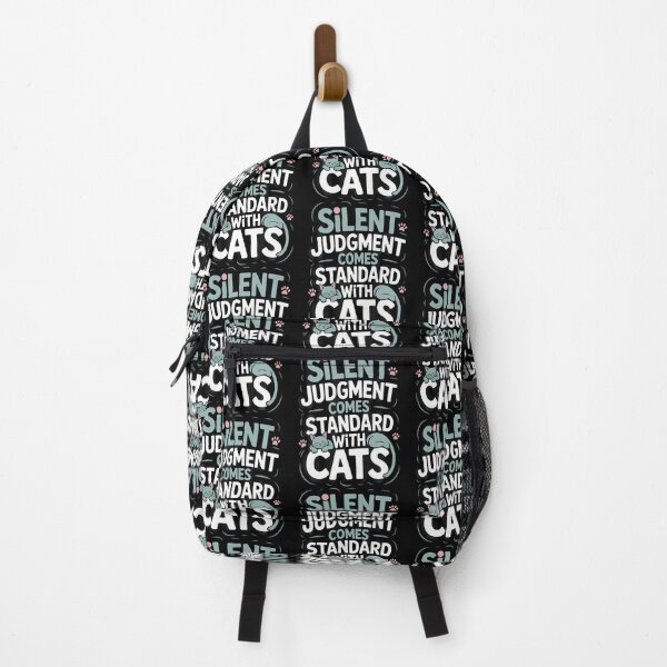 Item preview, Silent Judgment Comes Standard With Cats - Sarcastic designed and sold by JosephineEdith1.