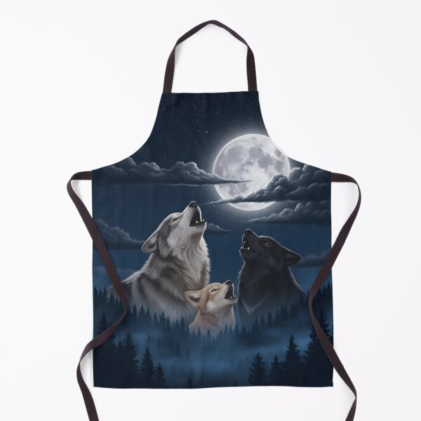 Item preview, 3 Wolves Howling at the Moon designed and sold by DigitalDream11.