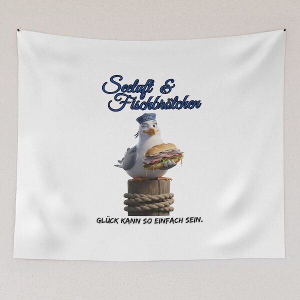 Item preview, Sea air & fish sandwiches – happiness can be so simple. designed and sold by Zerberus71.