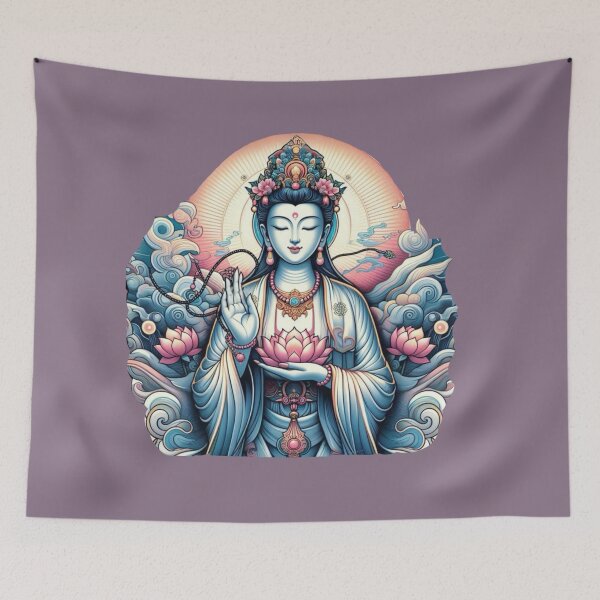 Item preview, Kwan Yin Female Buddha designed and sold by Myra365Art.