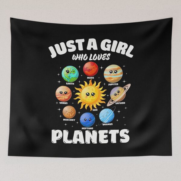 Item preview, Just A Girl Who Loves Planets Solar Space Science Lover designed and sold by KristinCleo.