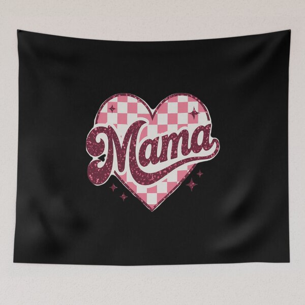 Item preview, MaMa Groovy Valentine Vibes Heart Face Men Women Kids Girl designed and sold by Moxizz.