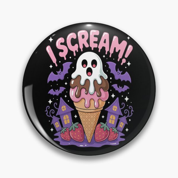 Item preview, I Scream Ghost Ice Cream Halloween Cute designed and sold by gandebro.