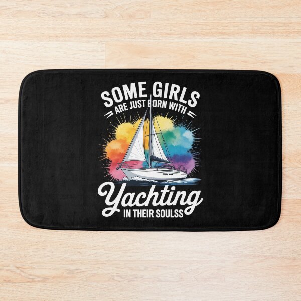 Item preview, Girls with Yachting Souls Boat Queen Party Cruise Yacht Mat designed and sold by NetoGalaxy.