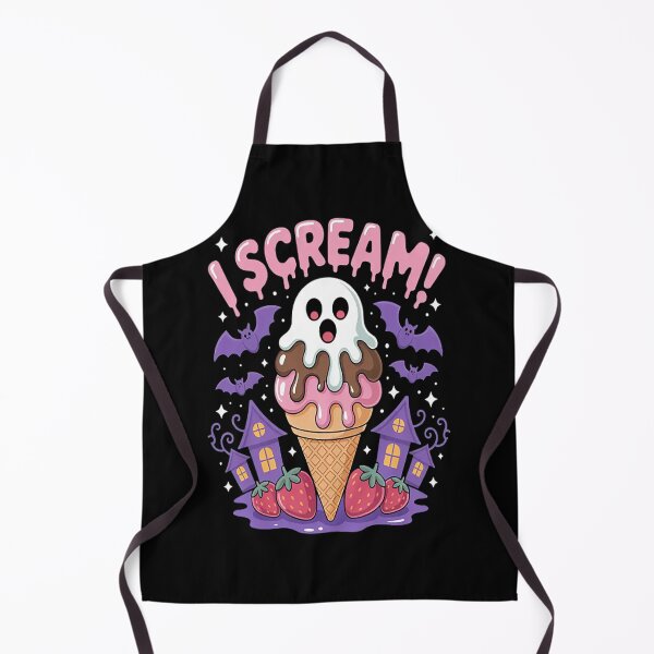Item preview, I Scream Ghost Ice Cream Halloween Cute designed and sold by gandebro.