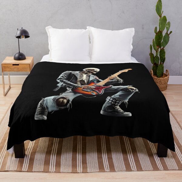 Item preview, Skeleton Playing Guitar Rock Star Ghost Solo Guitar designed and sold by BrandyMartha.