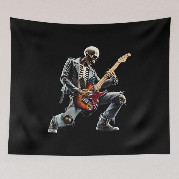 Item preview, Skeleton Playing Guitar Rock Star Ghost Solo Guitar designed and sold by BrandyMartha.