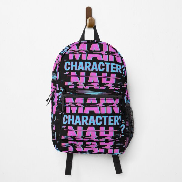 Item preview, Main Character Nah Glitchcore Pixel Statement Design designed and sold by SplashTastic.