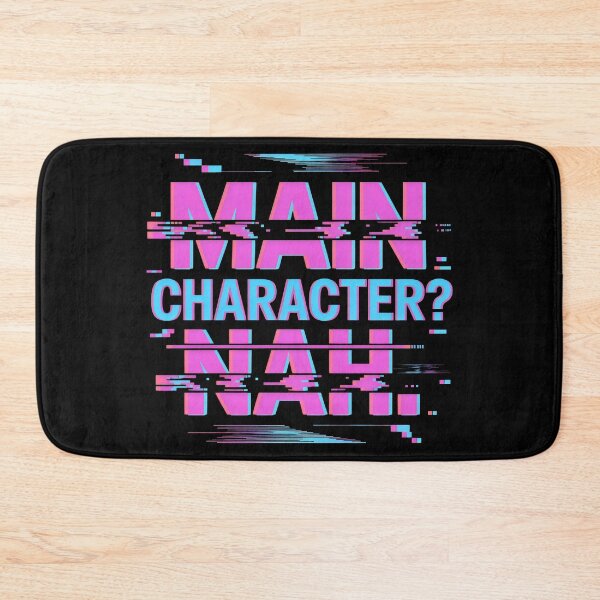 Item preview, Main Character Nah Glitchcore Pixel Statement Design designed and sold by SplashTastic.