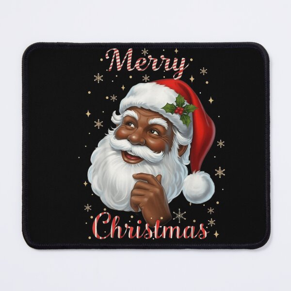 Item preview, Merry Christmas Black Santa Claus Smiling Face Portrait designed and sold by EricCotanori.