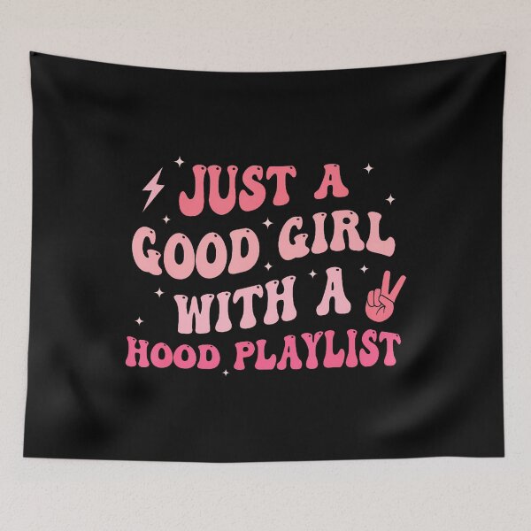 Item preview, Just A Good Girl With A Hood Playlist Design designed and sold by SelmaBonnie.