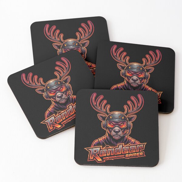 Item preview, Reindeer Gamer RGB Neon Mascot designed and sold by SoulenCify.