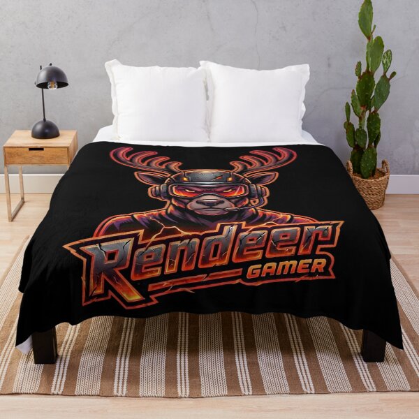 Item preview, Reindeer Gamer RGB Neon Mascot designed and sold by SoulenCify.
