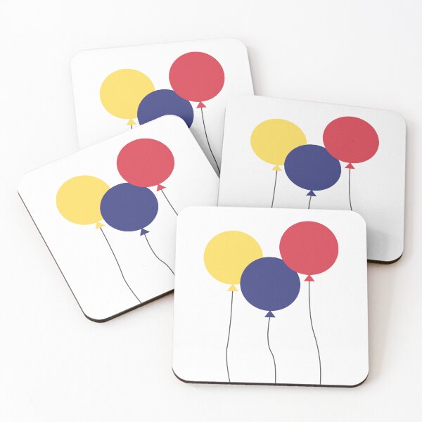 Item preview, Three colourful balloons designed and sold by rheyes.