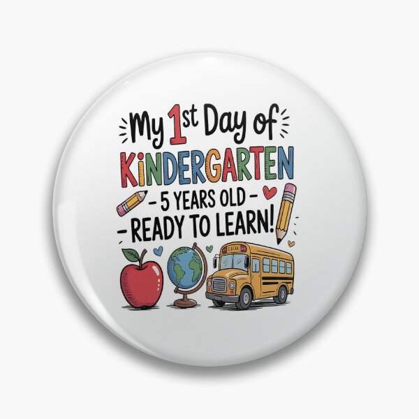 Item preview, My 1st Day of KINDERGARTEN  YEARS OLD READY TO LEARN designed and sold by Moxizz.