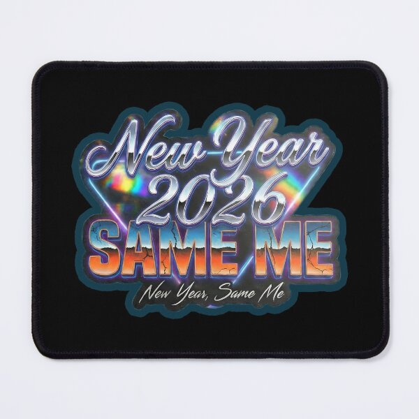 Item preview, New Year 2026 Same Me Retro Y2K Chrome designed and sold by BrickXSq.