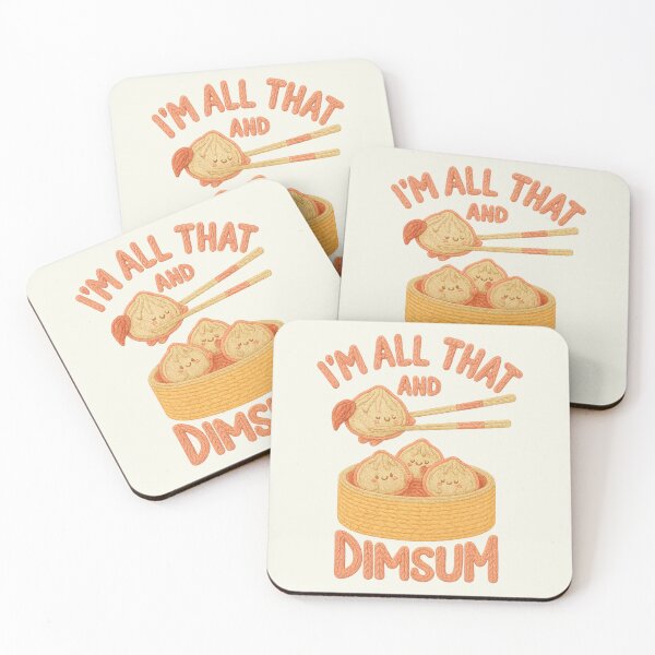 Item preview, I'm All That and Dimsum Funny Food Pun Faux Yarn Vintage designed and sold by SunfullyYours.