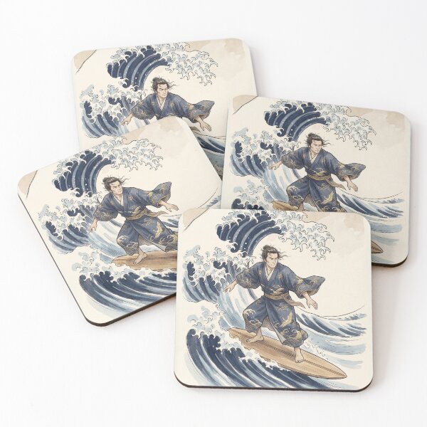 Item preview, Samurai Tames the Great Wave designed and sold by Tridentulus.
