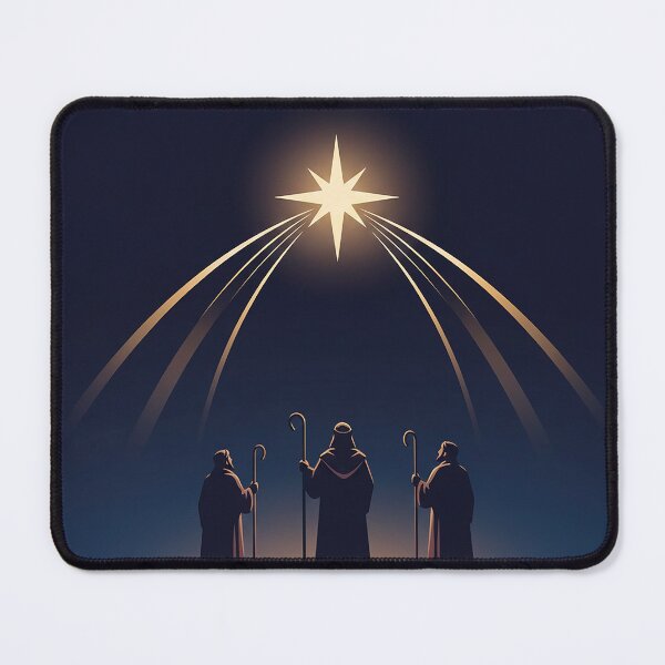 Item preview, Minimalist Shepherds & Bethlehem Star – Modern Nativity Silhouette Art designed and sold by Iras-Art-Corner.