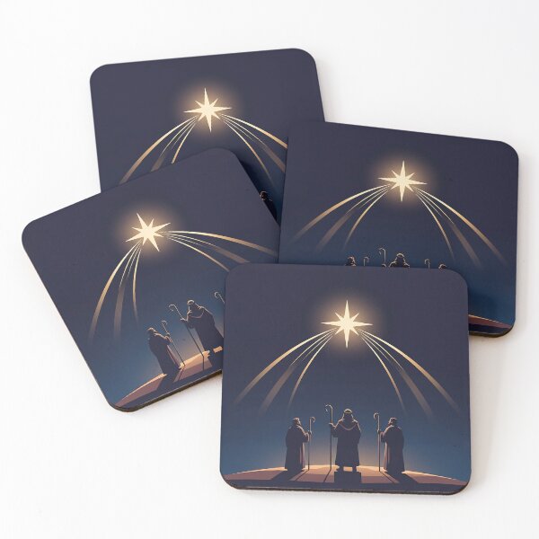 Item preview, Minimalist Shepherds & Bethlehem Star – Modern Nativity Silhouette Art designed and sold by Iras-Art-Corner.