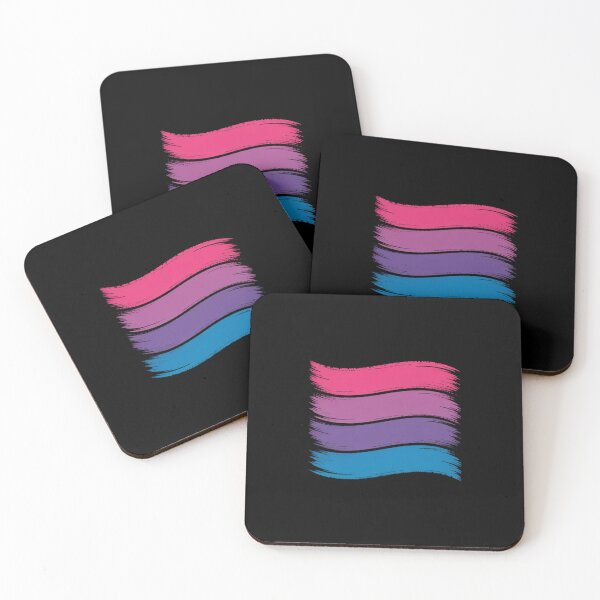 Item preview, Painted Bisexual Pride Flag Pink Purple Blue designed and sold by Moxizz.