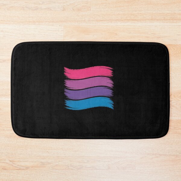 Item preview, Painted Bisexual Pride Flag Pink Purple Blue designed and sold by Moxizz.