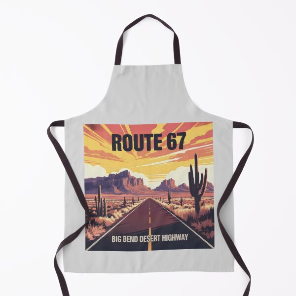 Item preview, Route 67 Big Bend Desert Highway Vintage Sunset Road Design designed and sold by SplashTastic.