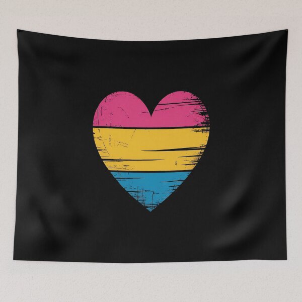 Item preview, Pansexual Pride Flag Heart Cute LGBT designed and sold by Moxizz.