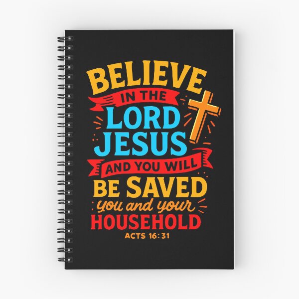Item preview, Acts 16:31 Believe in the Lord Jesus and you will be saved designed and sold by plushism.