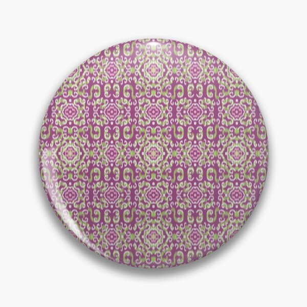 Artikelvorschau, Zierfliesenmuster in leuchtendem Rosa und Grün entworfen und verkauft von thanratdesign.