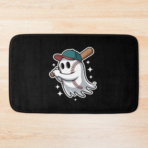 Artikelvorschau, Glow Swing Baseball Ghost Halloween Sport entworfen und verkauft von SnackPAC.