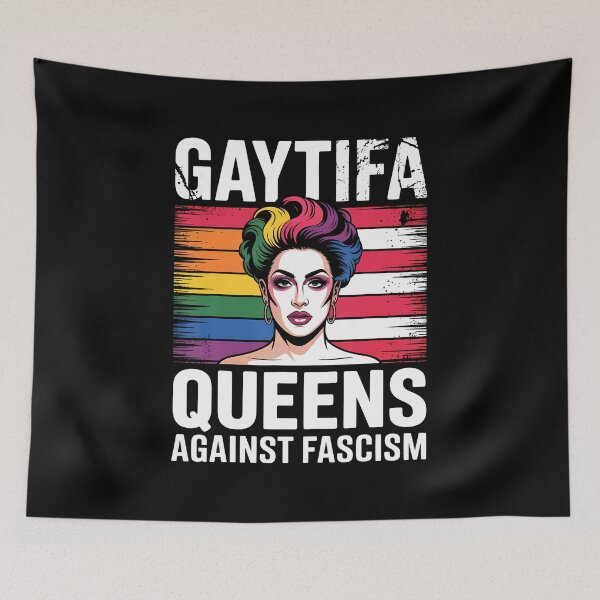 Item preview, Gaytifa Drag Queens Against Fascism Resist No Kings Lgbtq designed and sold by JenniferJanice.