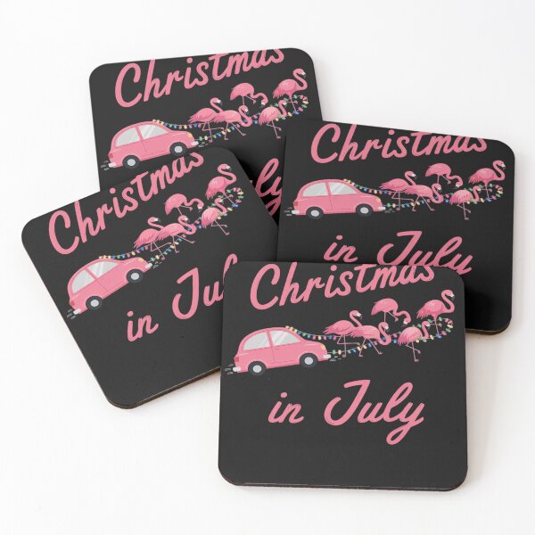 Item preview, Funny Cute Flamingo Pink Camping Car Christmas In July designed and sold by trinfhri.
