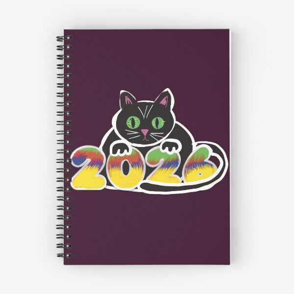Item preview, New year 2026 black cat leaning designed and sold by empressbat merch.