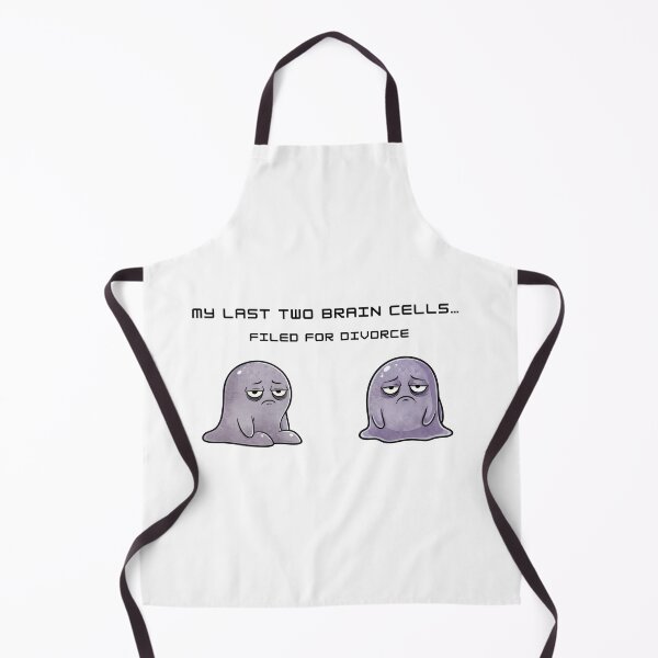 Item preview, My Last Two Brain Cells… Filed for Divorce – Dark Sarcastic Sticker designed and sold by Meeseeeks.