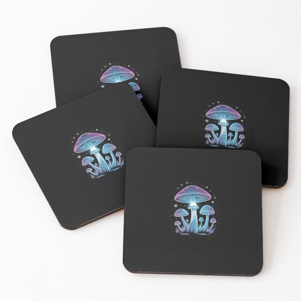 Item preview, Glowing Mushrooms Forest Night Scene designed and sold by SnackPAC.