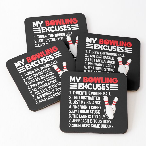 Item preview, My Bowling Excuses Funny Sport Bowler Team designed and sold by RosaliaAmber.