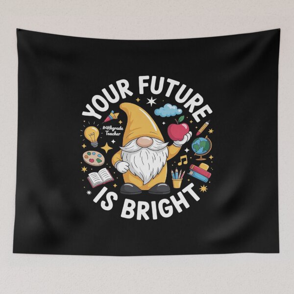 Item preview, Gnome Pencil Your Future is Bright 4th Grade Teacher designed and sold by SnackPAC.