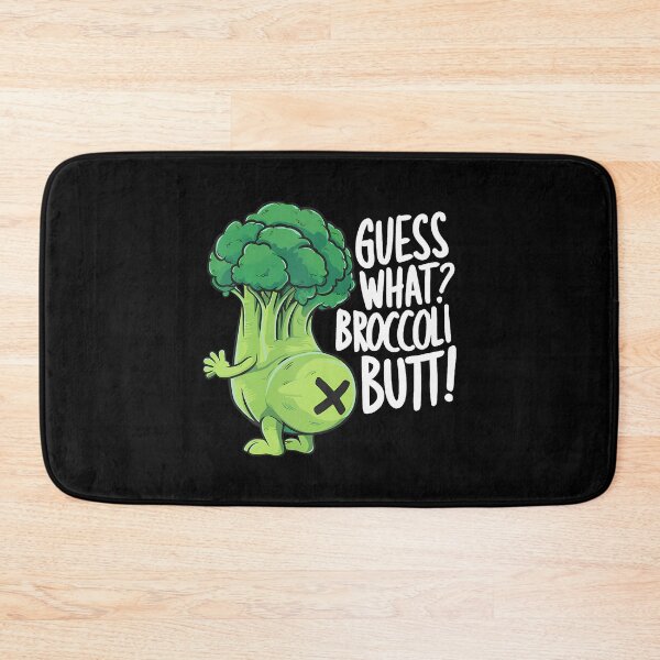 Item preview, Guess What Broccoli Butt Funny Vegan Meme Broccoli Joke designed and sold by JenniferJanice.