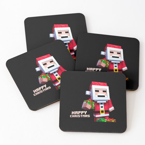 Item preview, Gamer Santa Claus - Funny Blocky Pixel Art designed and sold by roofvirgeli.