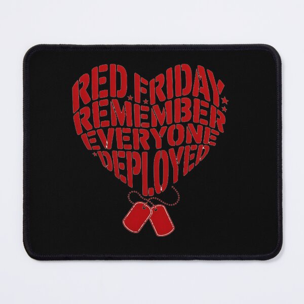 Item preview, RED Friday Military Heart Remember Everyone Deployment Gifts designed and sold by Moxizz.