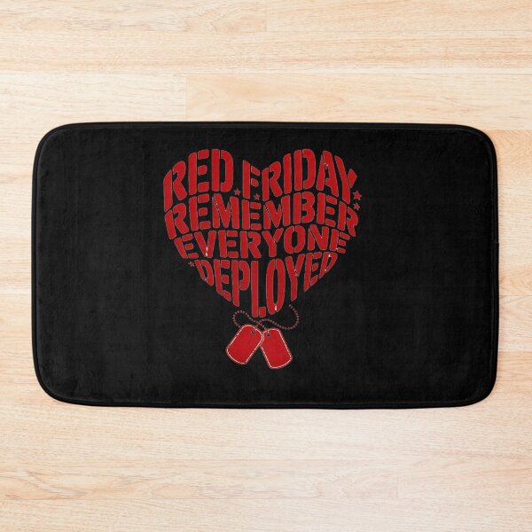 Item preview, RED Friday Military Heart Remember Everyone Deployment Gifts designed and sold by Moxizz.