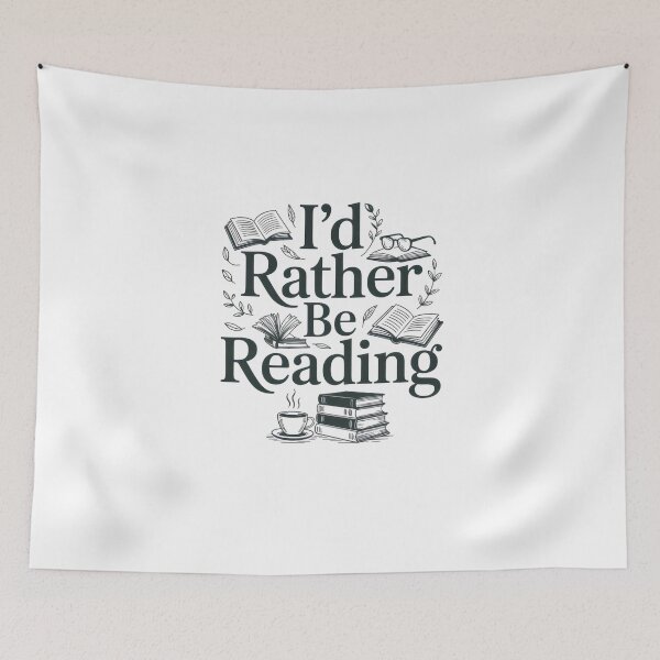 Item preview, i'd rather be reading  designed and sold by belladesign7.