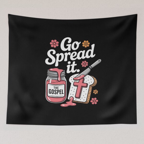 Item preview, Go Spread It Gospel PB&J Christian Bible Art designed and sold by SnackPAC.