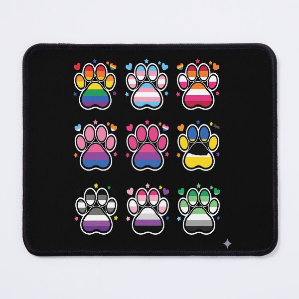 Item preview, Rainbow Paw Prints Gay Pride Pet Dog Cat Owner Lover Men Women designed and sold by Moxizz.