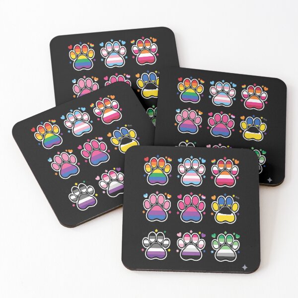 Item preview, Rainbow Paw Prints Gay Pride Pet Dog Cat Owner Lover Men Women designed and sold by Moxizz.