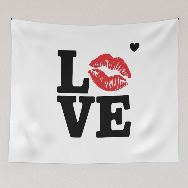 Item preview, Red Lips Love Kiss Valentine's Day Lipstick Romance designed and sold by Moxizz.