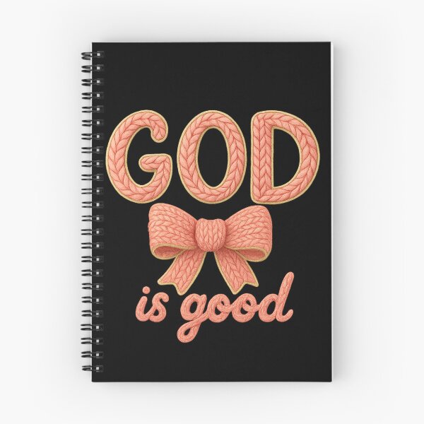 Item preview, God is Good Faux Yarn Crochet Pink Bow Bible Verse Vintage designed and sold by SunfullyYours.