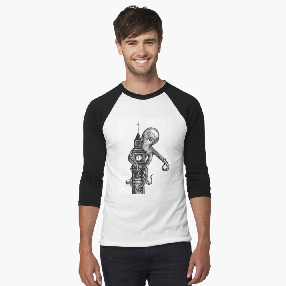 Item preview, Baseball ¾ Sleeve T-Shirt designed and sold by ArtByFreya.